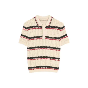 Valentino SS25 Polo Shirt Men's Butters White