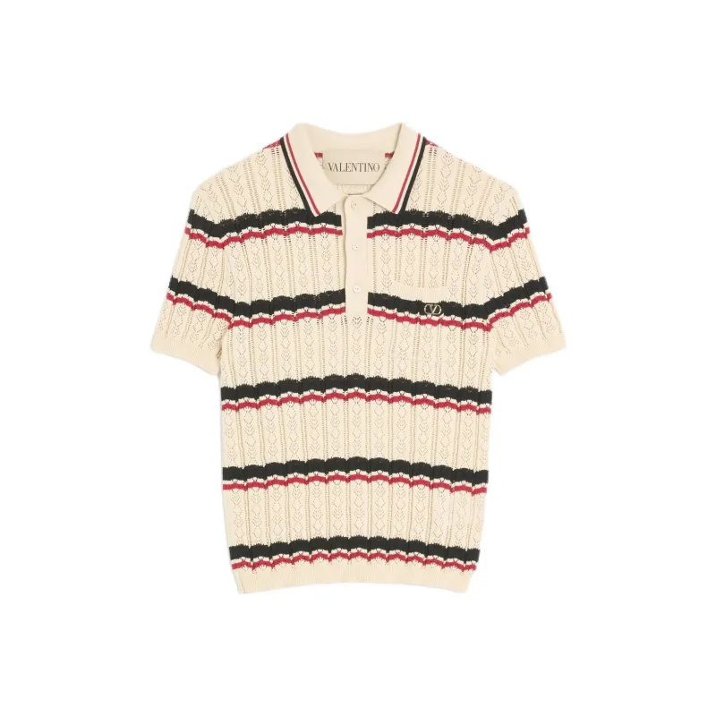 Valentino SS25 Polo Shirt Men's Butters White-0