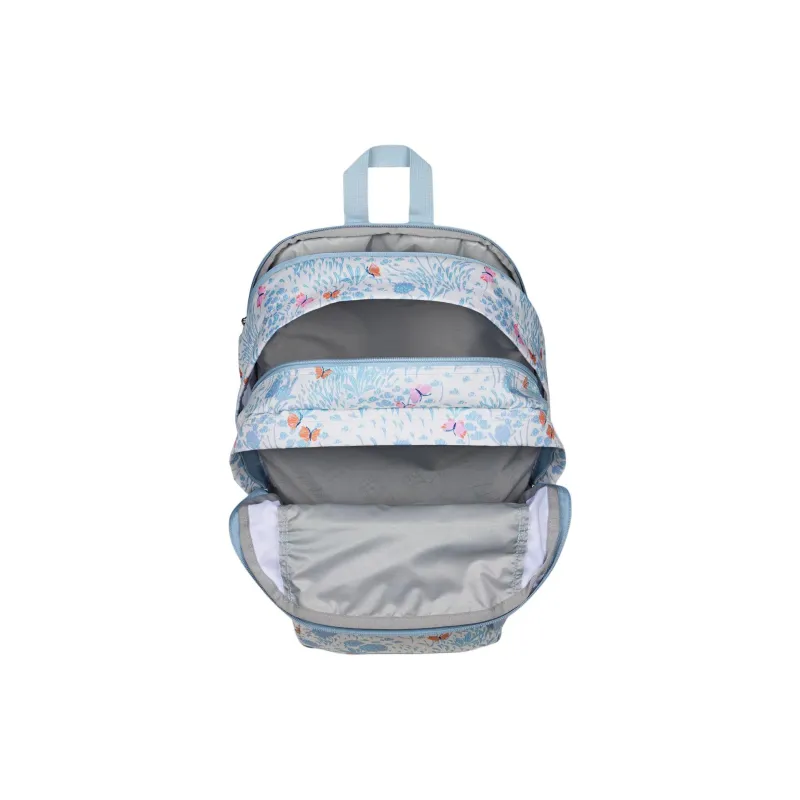 JanSport Polyester Backpack Unisex Blue & White-6