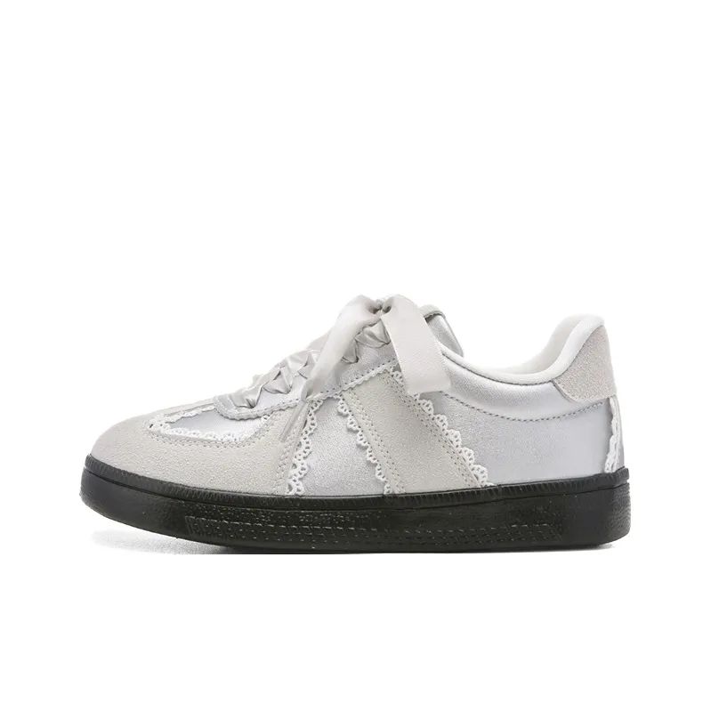Ordifen Low Top Skateboard Shoes Women's Silver-0