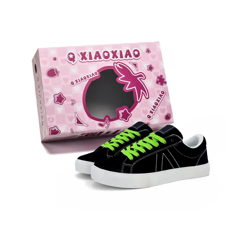 Circle Small Coverage Slip Resistant Cushioning Abrasion Resistant Low Top Skateboard Shoes Unisex Black Pink Green-10