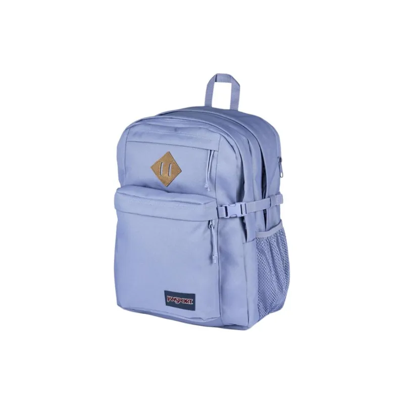 JanSport Suede Backpack Extra Large Unisex Lavender Gray-1
