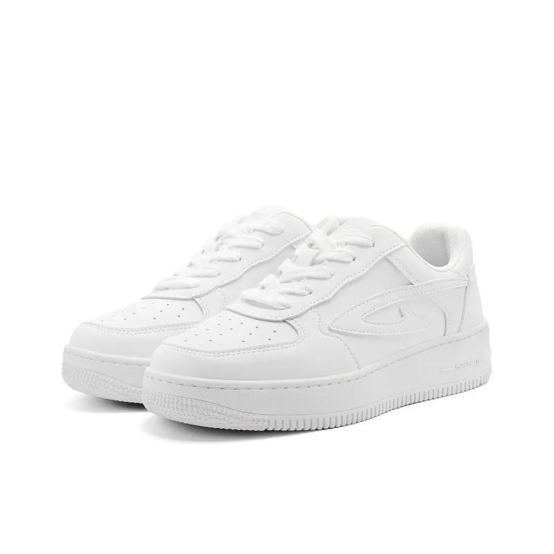 DEERWAY Anti Slip And Wear Resistant Height Increasing Low Top Casual Shoes Men's White-1