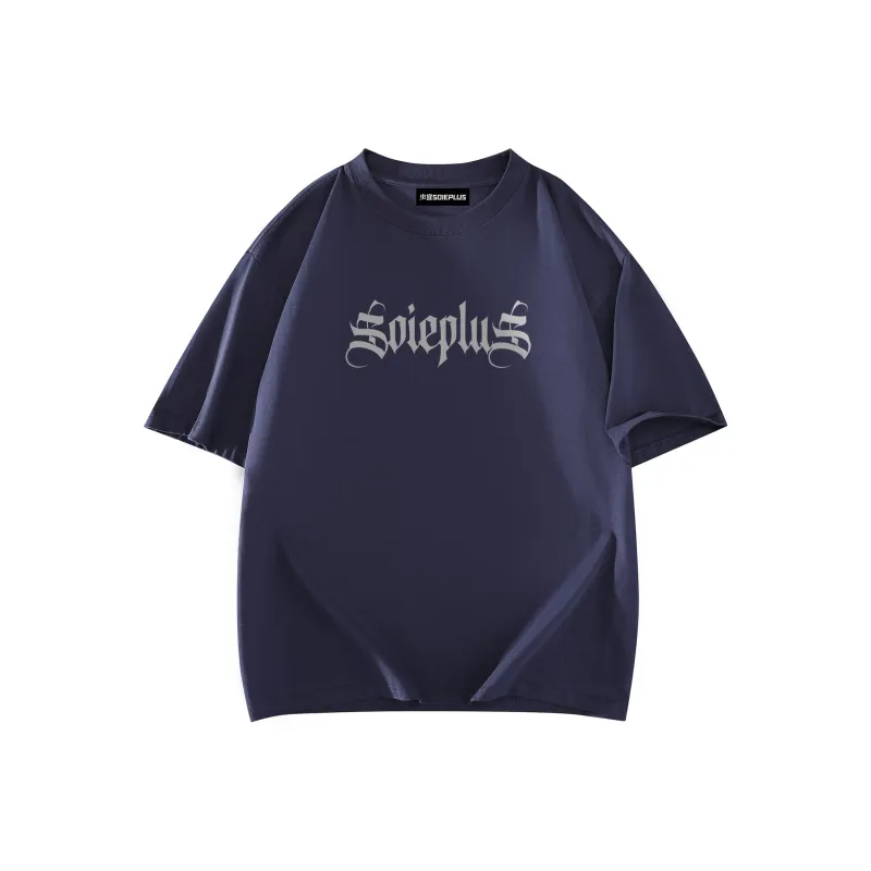 SOIE T Shirts Unisex Navy Blue-1