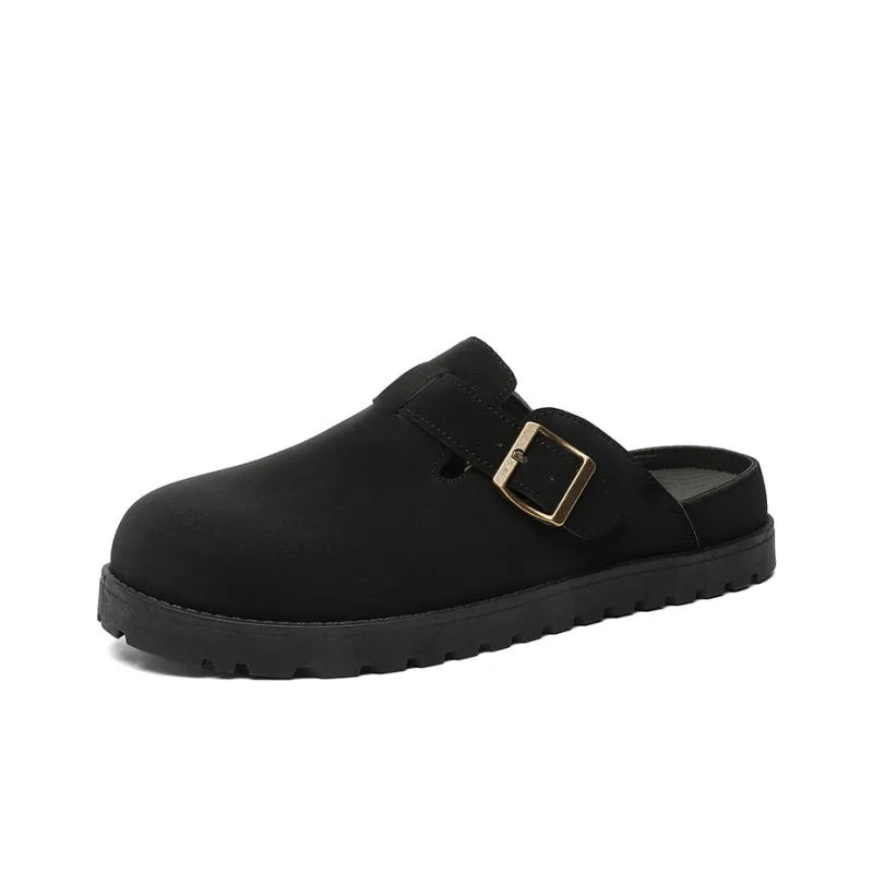 GIGIRYO Quiet Abrasion Resistant Slip Resistant Closed Toe Slippers Men's-1