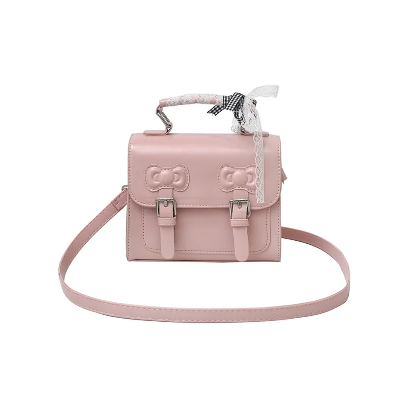 TOUTSEUL YOLO PU One Shoulder Handbag Women's Ecru/Black/Silver/Purple/Pink-26