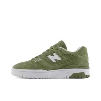New Balance 550 Dark Olivine White