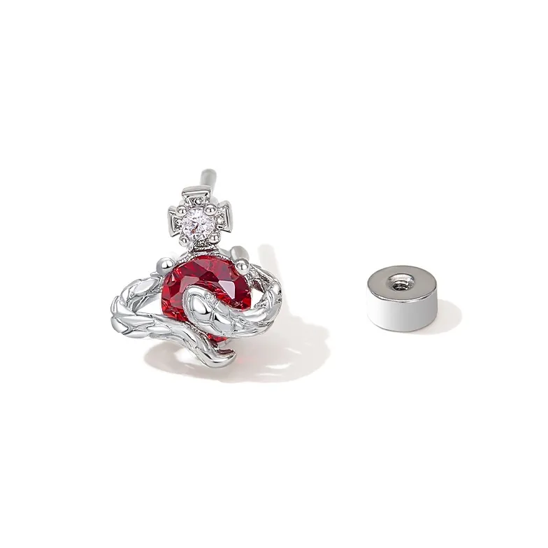 Lady Go Titanium Steel Alloy Stud Earrings Women's-13