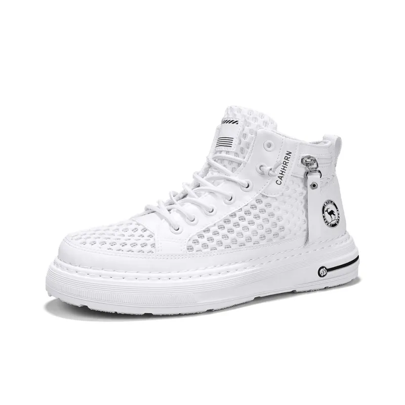 Sportful Coverage, Slip Resistant, Quick Dry, Moisture Wicking High Top Skateboard Shoes Men's-4