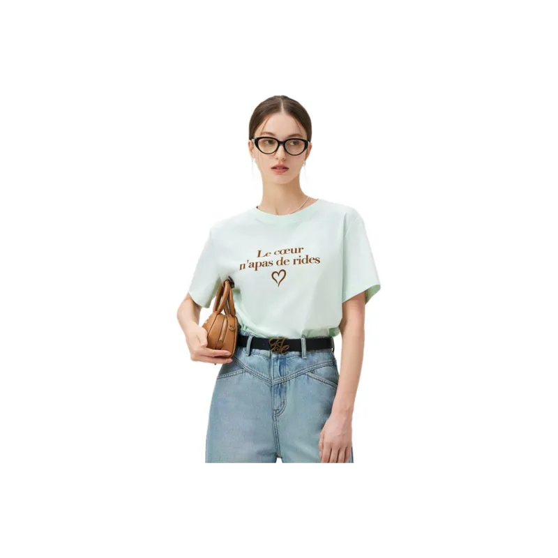 FANSILANEN Drop Shoulder Sleeve T Shirt Women's-0