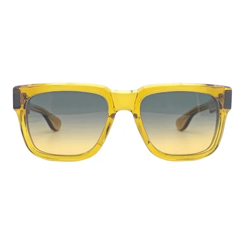 Chrome Hearts Acetate Square Sunglasses Men's Yellow