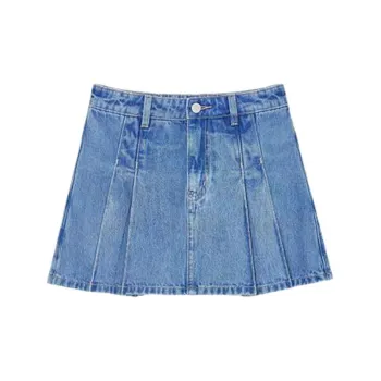 Orange Desire Denim Short Skirts Women's