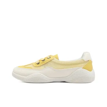 RENBEN Breathable And Lightweight Low Top Casual Shoes Women's Yellow