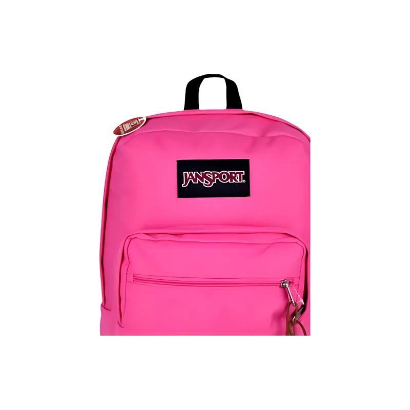 JanSport Polyester Backpack Medium Size Women's Rose Red-1