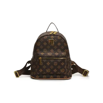 ZAVC PU Backpack Women's Coffee/White