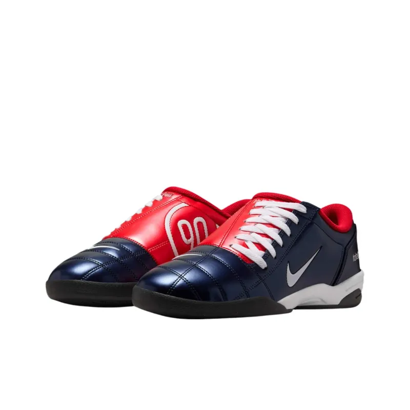 Nike Total 90 IIl Anti Slip Wear Resistant Soccer Shoes Unisex Blue Red-2