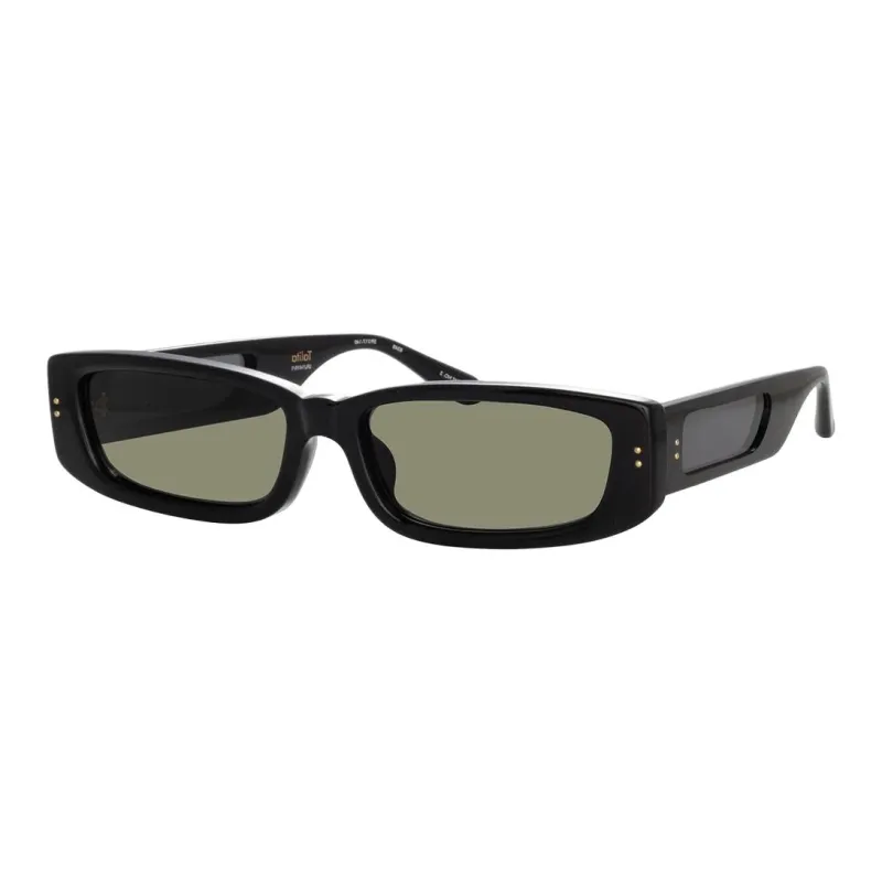 Linda Farrow Acetate Rectangular Sunglasses Women's Black-0