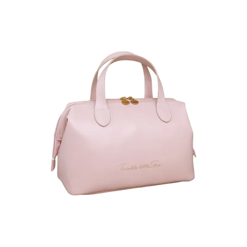 QEEDNS Portable Good Looking Large Capacity Premium Feel Portable PU Makeup Bags-2