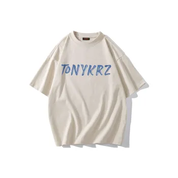 TONYKRZ T Shirts Unisex Light Beige Apricot