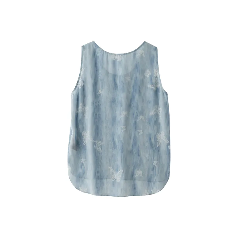 To the west Tank Tops Women's Blue-1