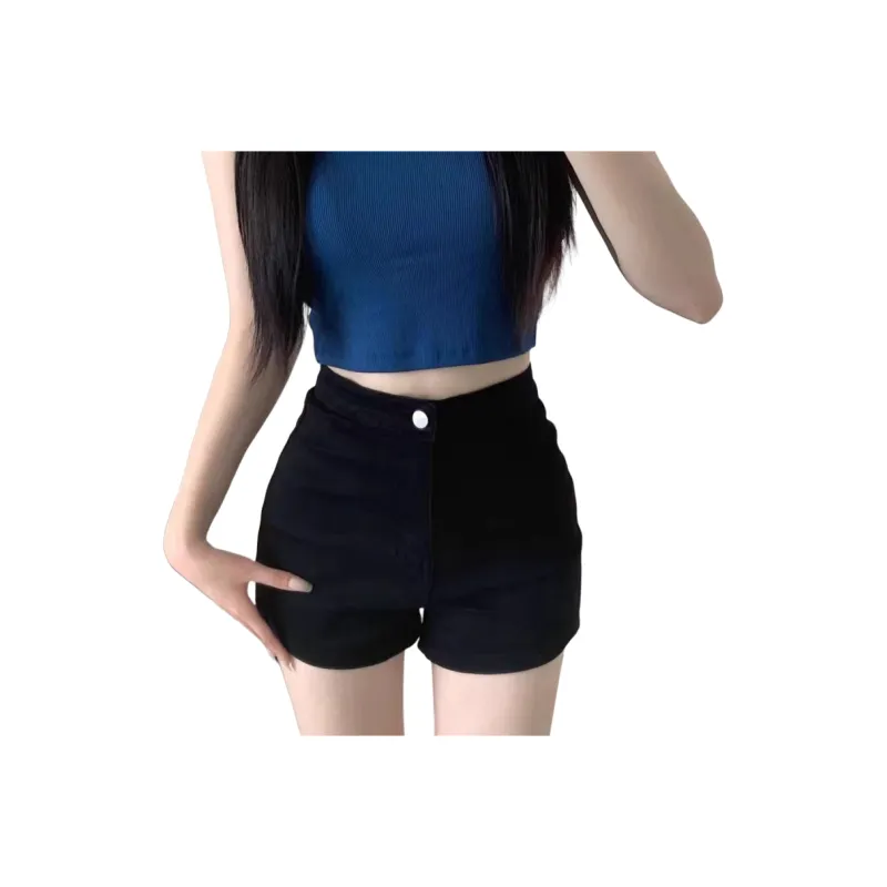 Honey Denim Shorts Women's Black-1
