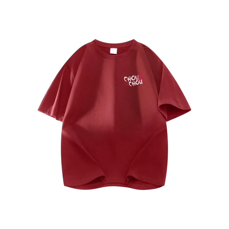 CHOUCHOUS Drop Shoulder Sleeve T Shirt Women's-17