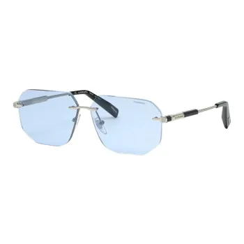 CHOPARD Metal Irregular Shape Sunglasses Unisex Silver