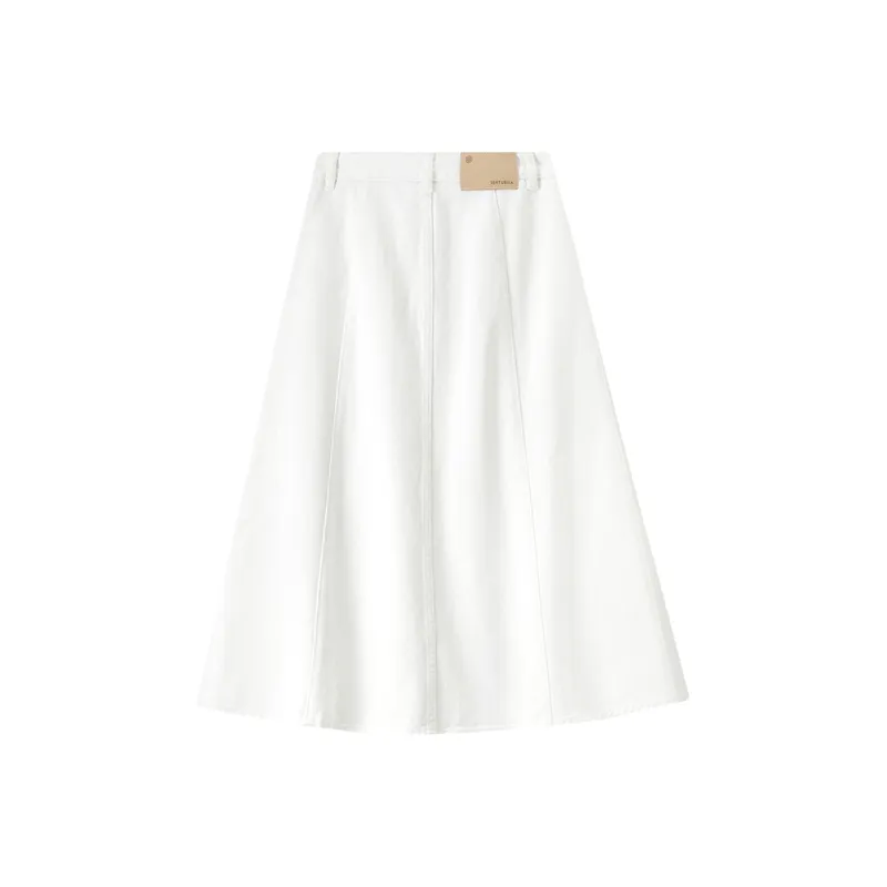 SENTUBILA Denim Long Skirt Women's-6