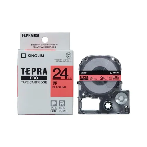 KING JIM TEPRA Pro Multicolor Label, Width 24mm, Length 8m Stationery Tape