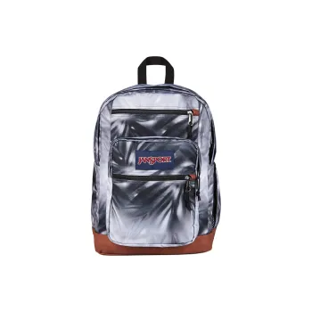 JanSport Recycled Polyester Backpack Men's White & Dark Gray