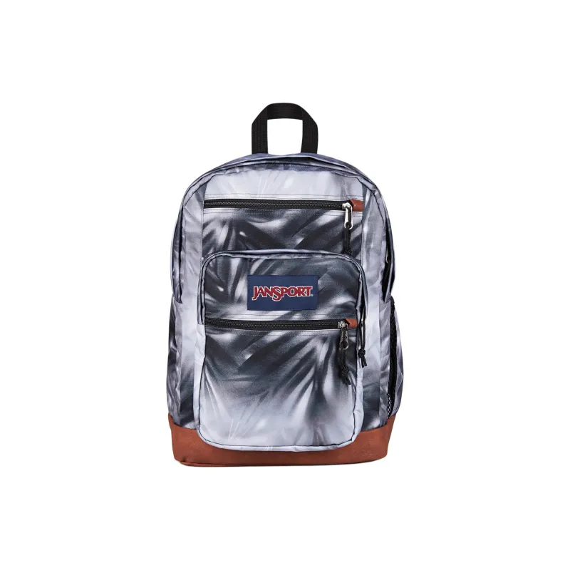 JanSport Recycled Polyester Backpack Men's White & Dark Gray-0