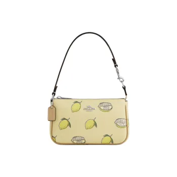 COACH Nolita Coated Canvas One Shoulder Handbag Trumpets Women's Yellow Green