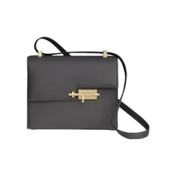 HERMES Verrou Epsom Calfskin Shoulder Bag 21 Women's 88 Graphite Gray