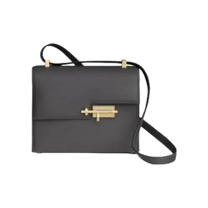 HERMES Verrou Epsom Calfskin Shoulder Bag 21 Women's 88 Graphite Gray-0