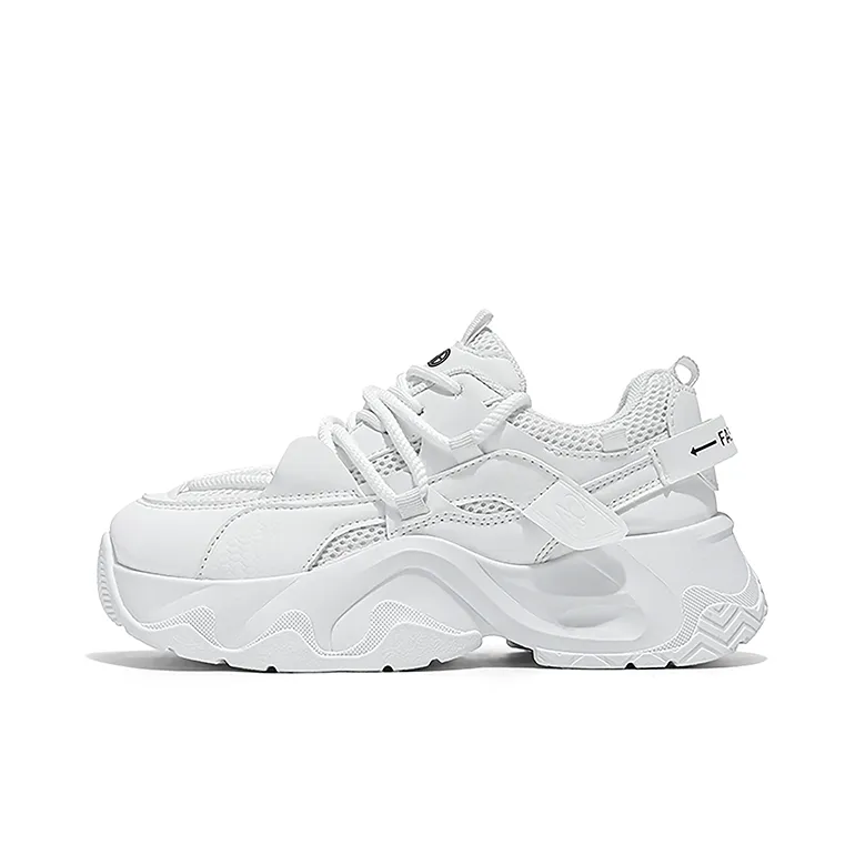 Yi Jiabao Slip Resistant Height Increasing Low Top Chunky Sneakers Women's-3