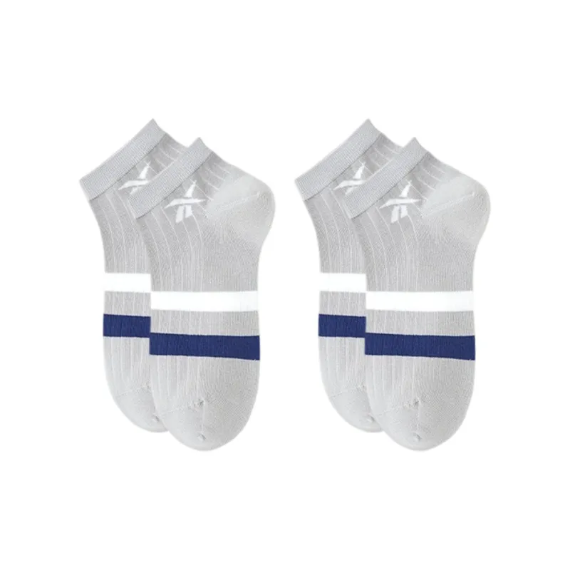 Reebok No Show Socks Unisex 2 Pack Light Gray-0