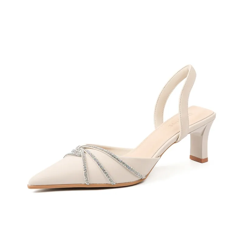 DAPHNE Chunky Heel High Heels 6CM Women's-6