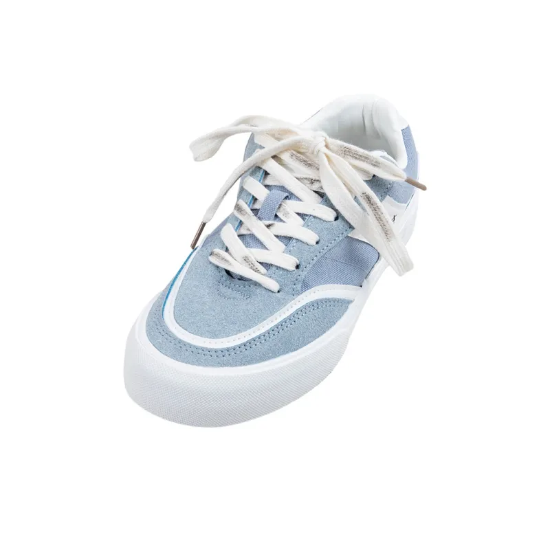 BOOM GUY Slip Resistant, Abrasion Resistant, Lightweight Low Top Skateboard Shoes Women's Blue-3