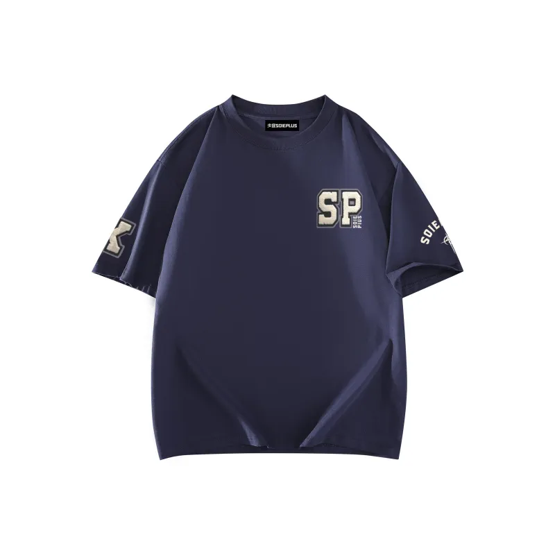 SOIE T-Shirts Unisex Navy Blue-1