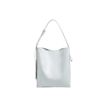 H YXIANG Microfiber Synthetic Leather Shoulder Bag Women's Blue