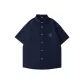 [Ice Silk Shirt]Navy Blue (Pure White Badge Chest Logo)