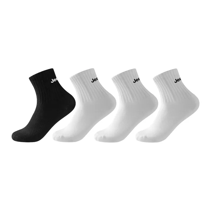 Jeep Mid Calf Socks Unisex 4 Pack-0