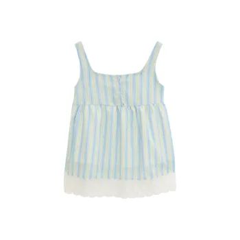 ZAO FU NIAO Tank Tops Women's Blue