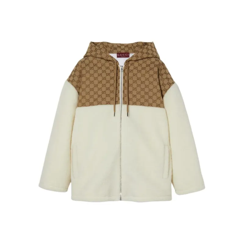 GUCCI GG intarsia Fleece Jacket-0