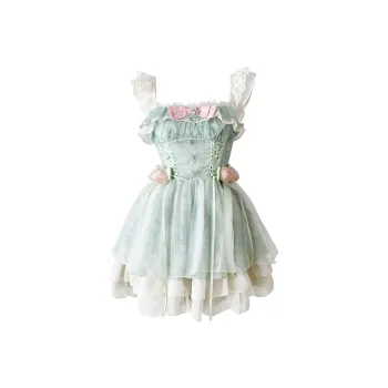 PAZZO Slip Dresses Women's Green