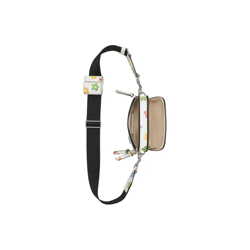 MARC JACOBS Snapshot Leather Crossbody Bag Women's White-4