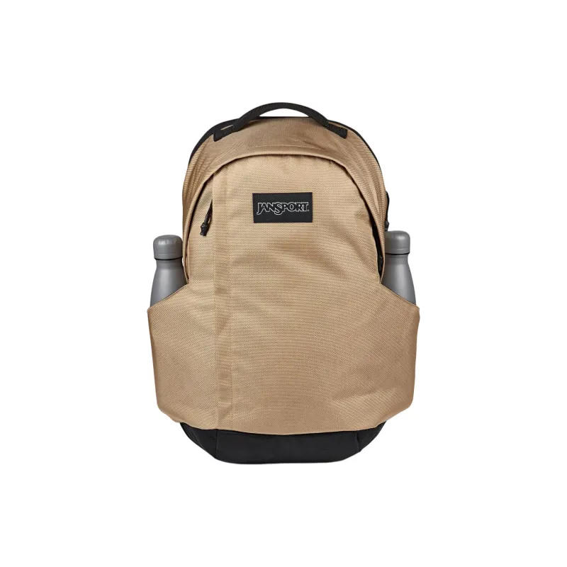 JanSport Recycled Polyester Backpack Unisex Brown & Black-1