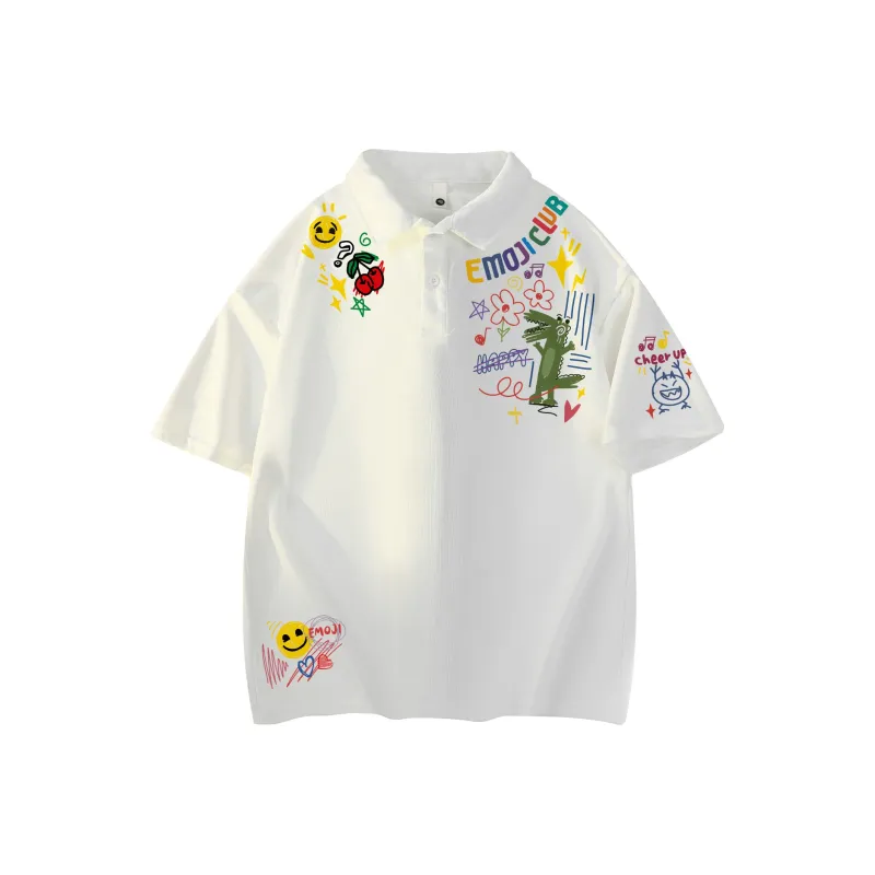 Emoji Polo Shirts Unisex-0