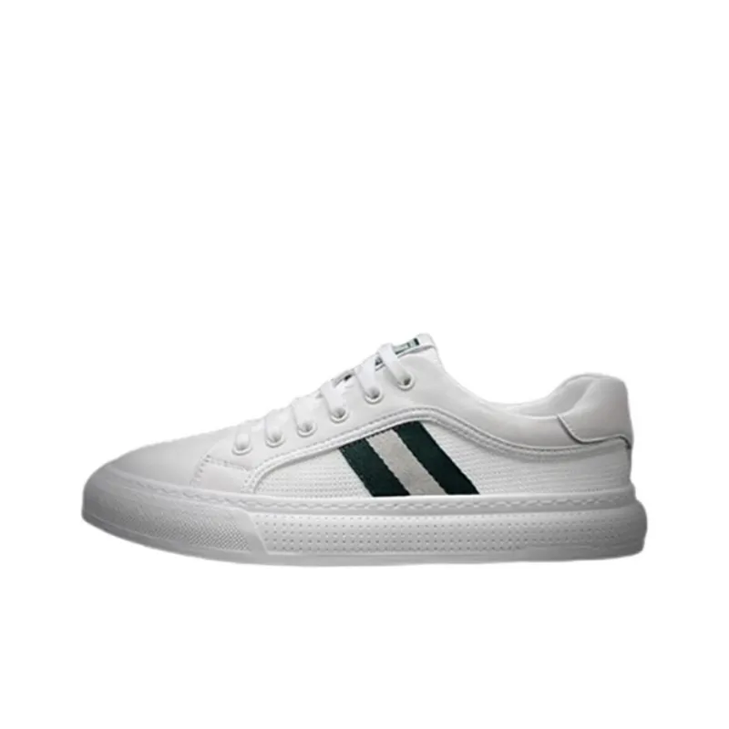 Ruomini Low Top Skateboard Shoes Men's White-0