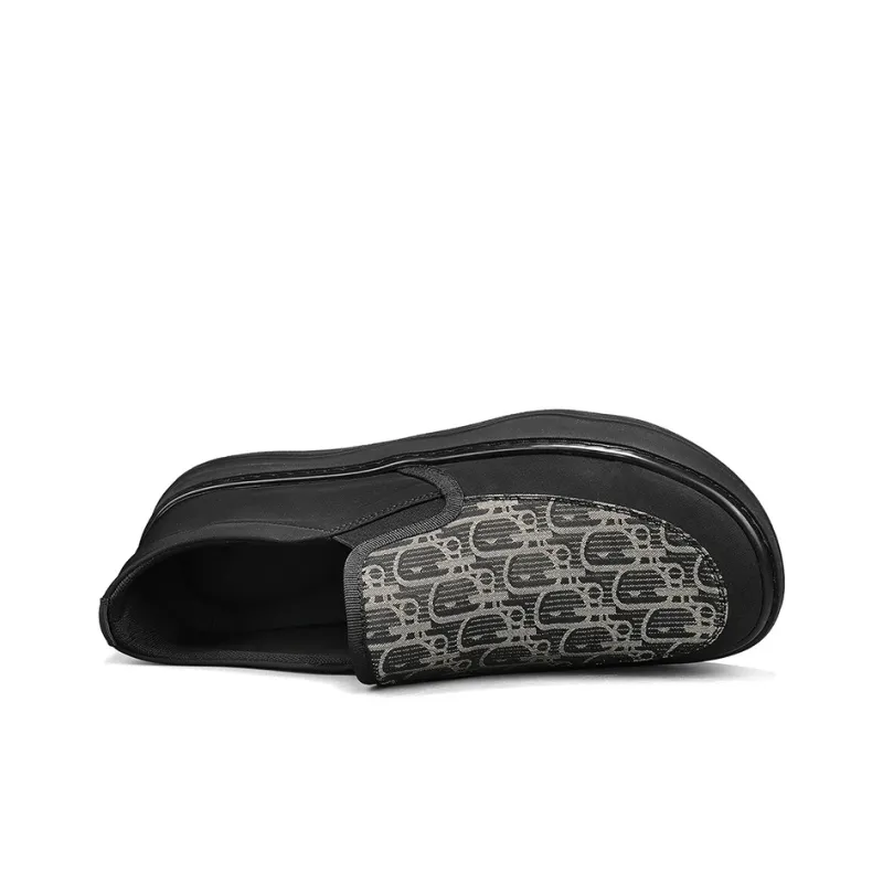 AD Breathable, Slip Resistant, And Abrasion Resistant Low Top Casual Shoes Men's Black-3